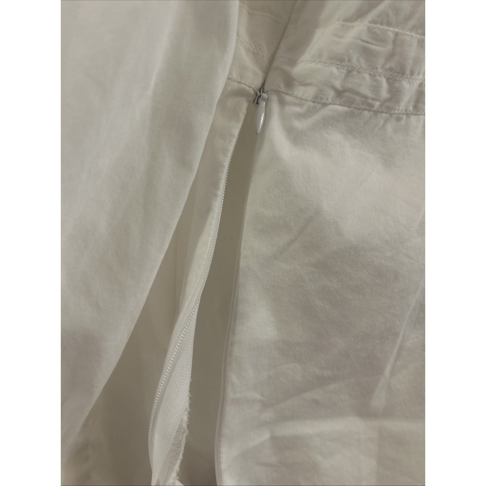 Nicole Benisti Women's Long Sleeve White Ruffle XL Top - Picture 4 of 7